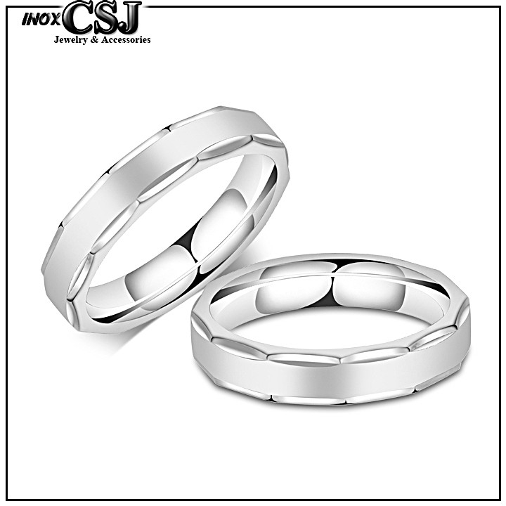 NHẪN CẶP ĐÔI TÌNH NHÂN INOX THỜI TRANG NC063 tặng hộp đựng nhẵn