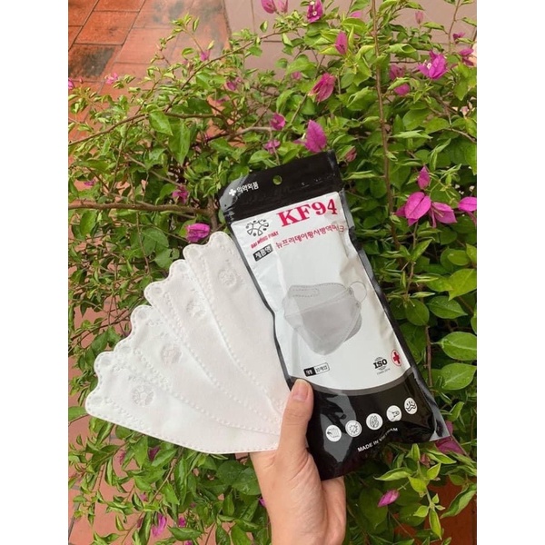 Set 50 Chiếc Khẩu trang 4D KF94 Chống Bụi Mịn Và Kháng Khuẩn Hàng Cao Cấp Hàn Quốc