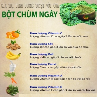 100g Bột chùm ngây nguyên chất