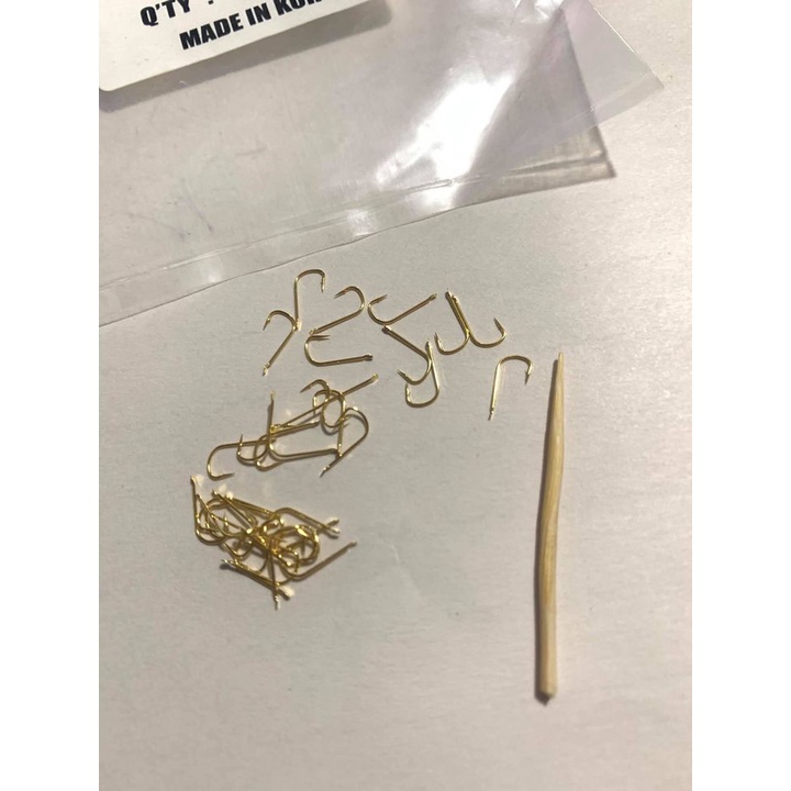 Combo 20 Lưỡi câu cá diếc, chép, lúi vàng nhập khẩu chính hãng Korea  siêu mảnh siêu cứng siêu bén