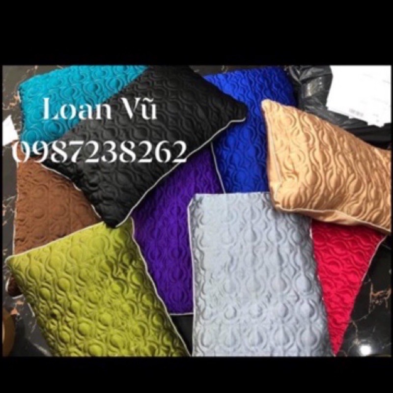 Gối lụa chần bông spa siêu sang chảnh kt 30x45