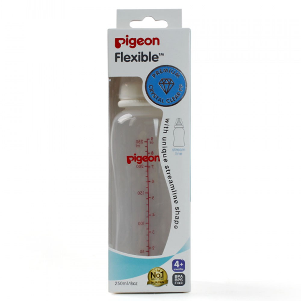 Bình Sữa Pigeon Flexible Peristaltic Nipple 4+ Months Cổ Nhỏ 250ml