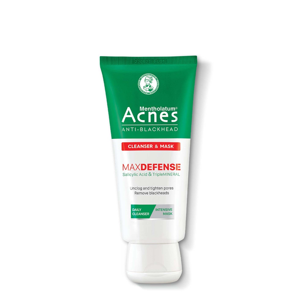 Kem rửa mặt & mặt nạ ngăn ngừa mụn đầu đen Acnes Anti-Blackhead Cleanser & Mask 100g