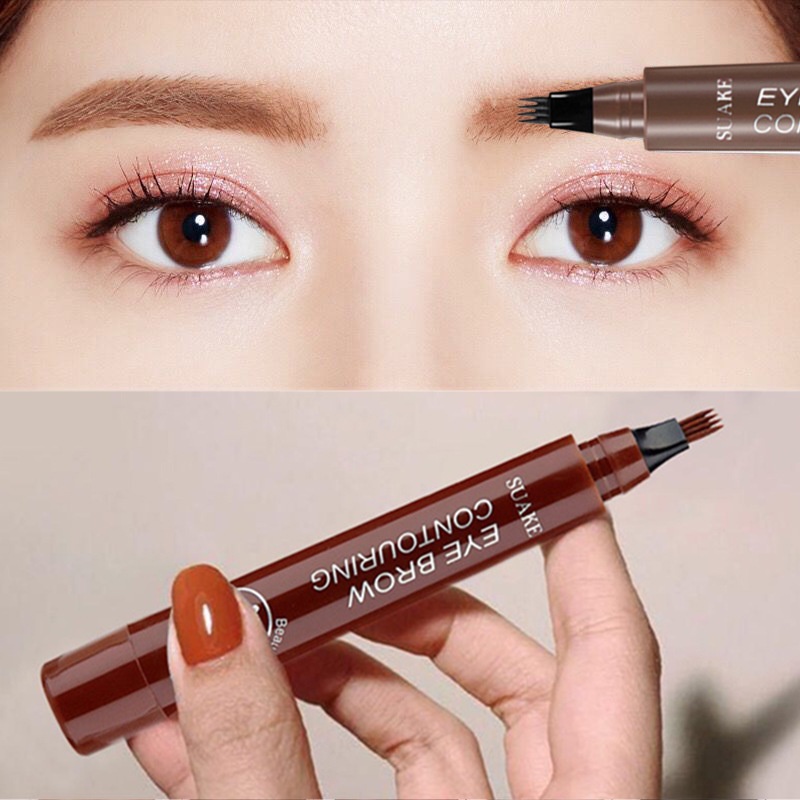 [Hàng mới về] Bút kẻ lông mày dạng lỏng SUAKE chống thấm nước màu sắc tự nhiên chuyên dụng trang điểm