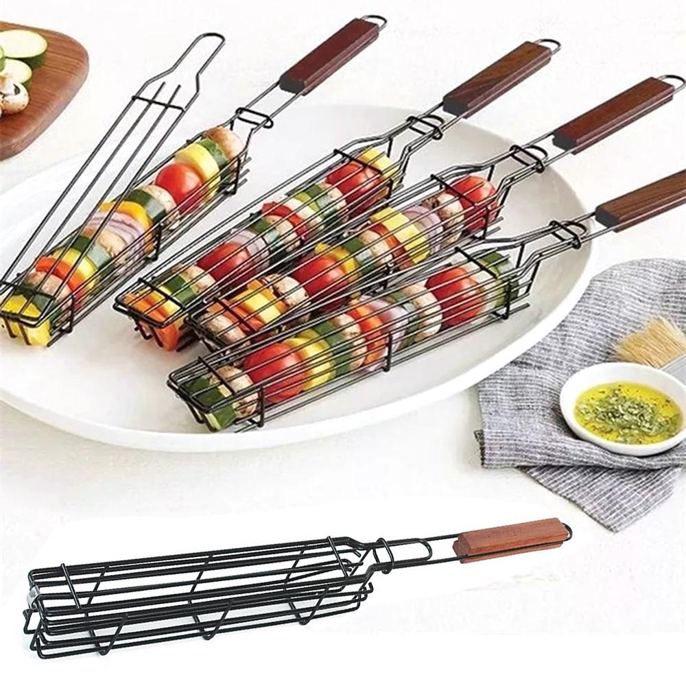 Vỉ Nướng Bbq Bằng Sắt Chống Dính Tiện Dụng Cho Nhà Bếp