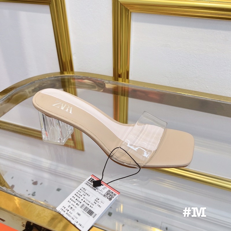 GUỐC ZARA GÓT VUÔNG MICA BASIC