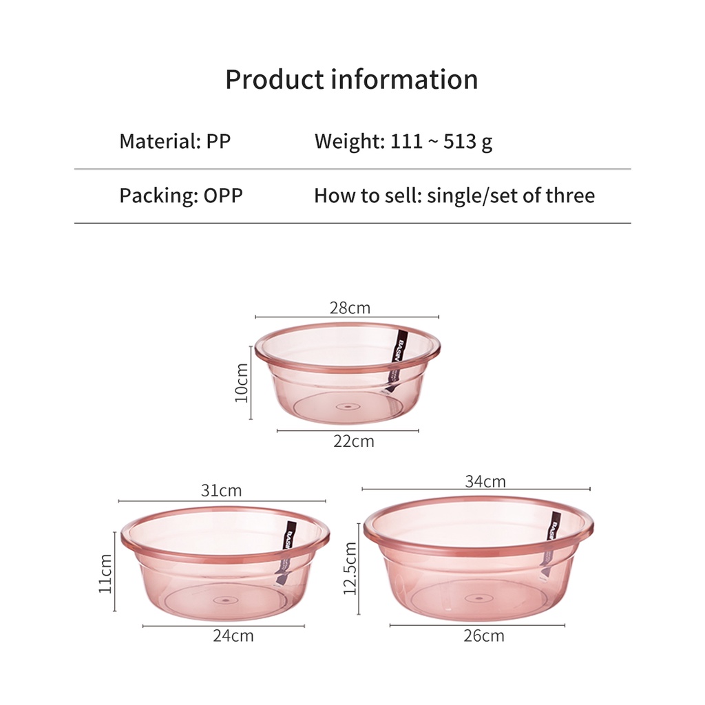 Chậu rửa Shepherd  bằng nhựa PET mượt chống trượt bền sức chứa lớn