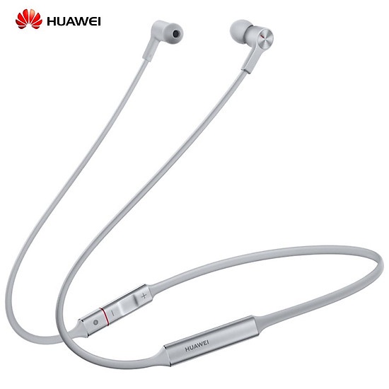 Tai nghe thể thao không dây HUAWEI FreeLace | Màu bạc | Chống Ồn | Chống nước | 18 Giờ Phát Nhạc |