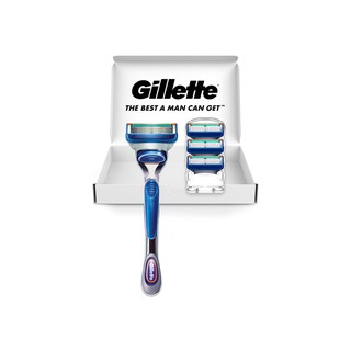 Hộp quà Gillette cao cấp: Cán dao cạo râu Gillette Fusion & 4 lưỡi