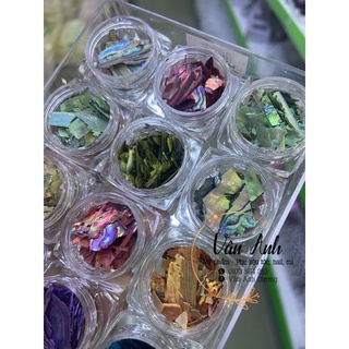 Xà cừ nail vân đá mỏng sét 12 màu