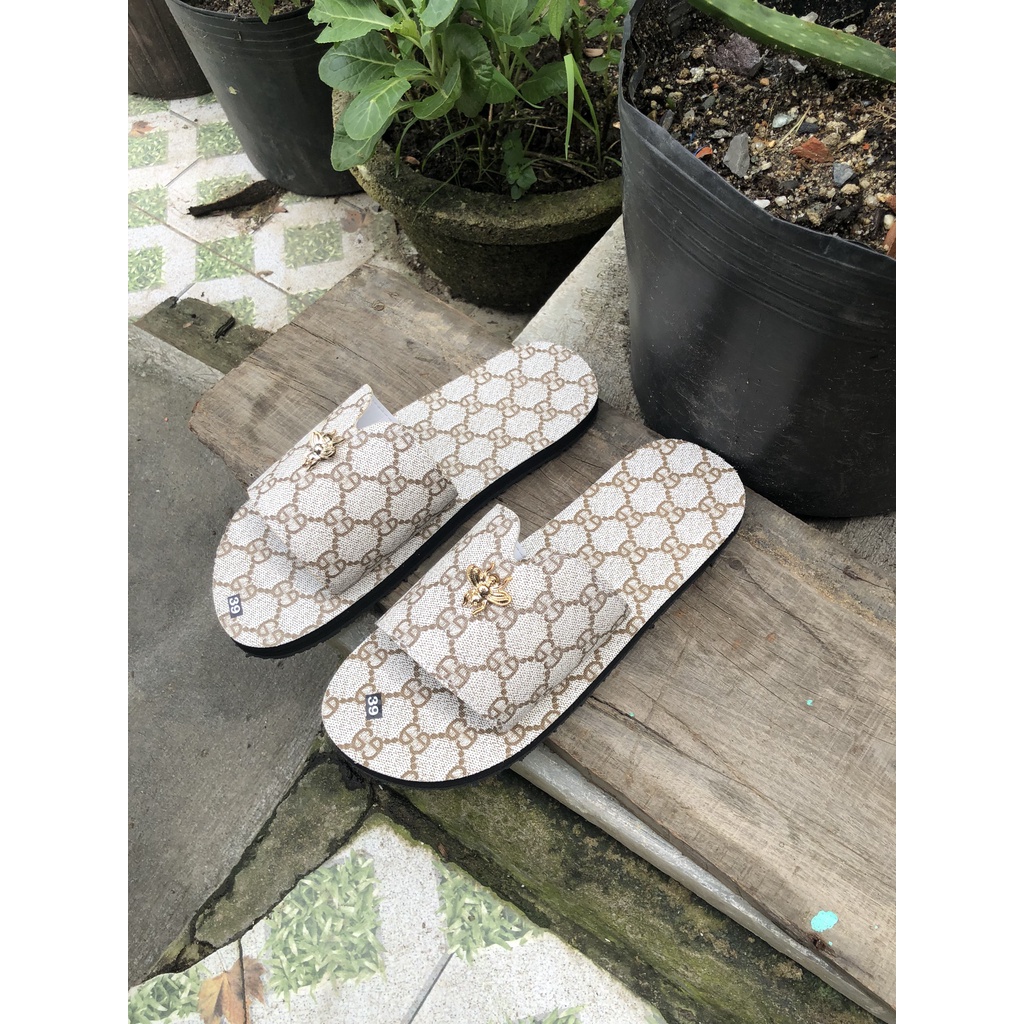Dép sandal quai ngang GG ong [ẢNH THẬT 100%] sandalthoitrang