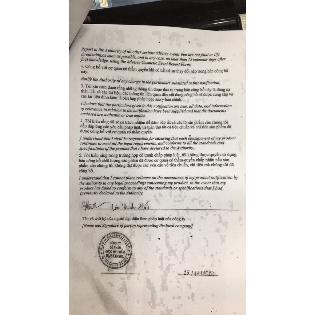 Serum Hispa Gold skin 24k – Tinh chất vàng giúp da trắng sáng,mịn màng, ngăn ngừa lão hóa (30ml)