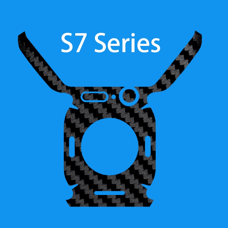 Miếng Dán Họa Tiết Sợi Carbon 3D Bảo Vệ Mặt Sau Cho Đồng Hồ Apple Watch 7 6 SE 5 4 45MM 41MM 40MM 44MM