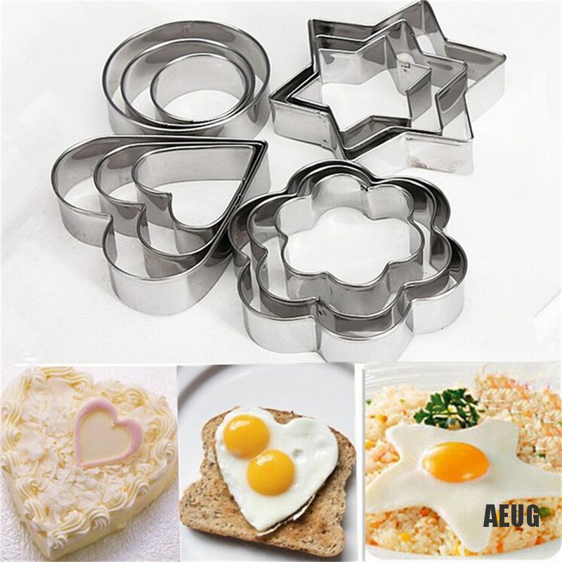 Bộ 12 Khuôn Cắt Bánh Quy Bằng Thép Không Gỉ