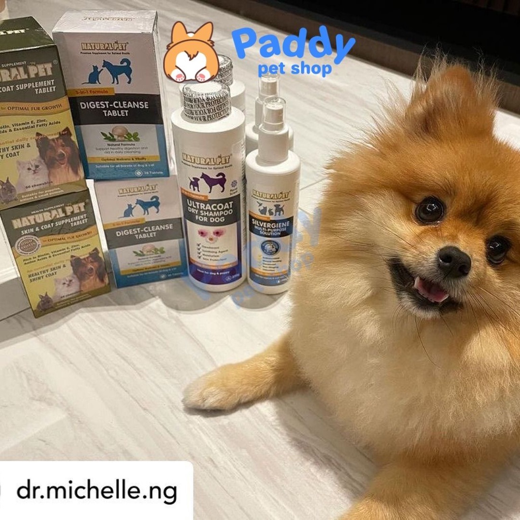 Viên Hỗ Trợ Tiêu Hóa, Thải Độc Ruột Cho Chó Mèo Natural Pet Digest Clease (Hộp 30 viên)