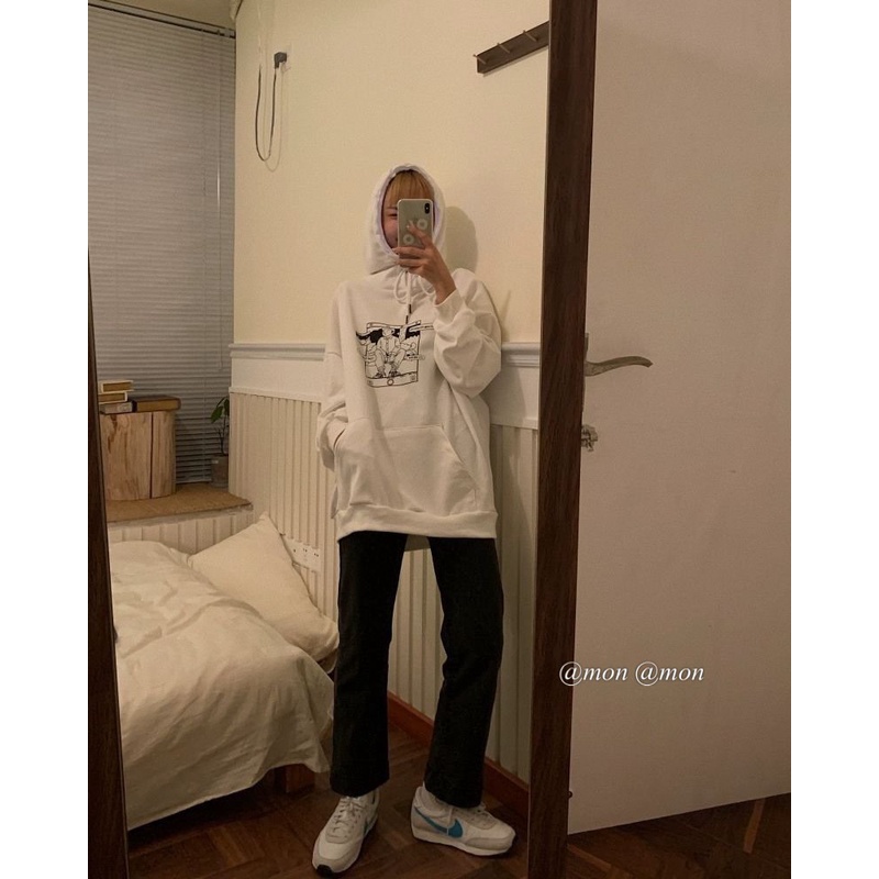 2101385 Quần jeans nữ ulzzang co giãn ống đứng form vừa màu xám đen có size