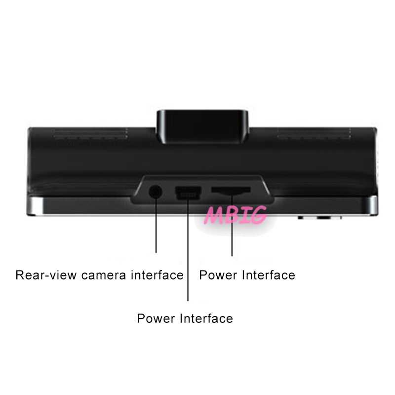 MG Car Video Camcorder Driving Recorder 3 Lens Rearview Motion Detection Parking Monitoring @vn