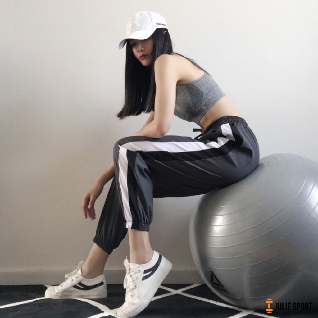 (Hà Nội) Quần dài Jogger có túi thể thao nữ AL-859(Tập Gym,Yoga)(Không Áo) II VIỆT NAM