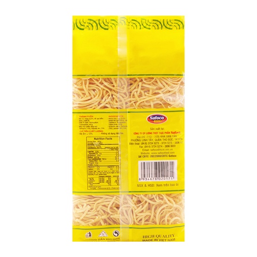 Mì trứng thượng hạng safoco 400g