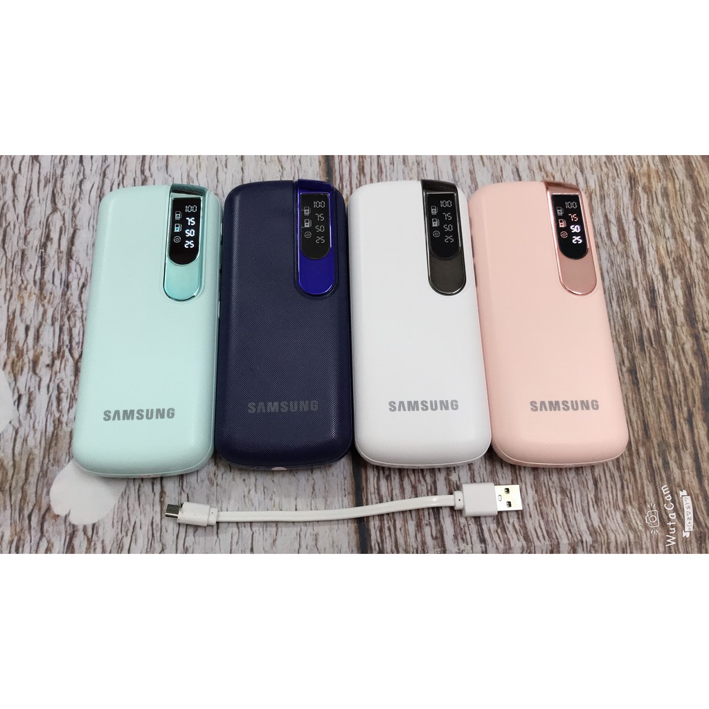 Sạc Dự Phòng Sam Sung 36000mah Có Đèn Pin Và Hiển Thị % Pin