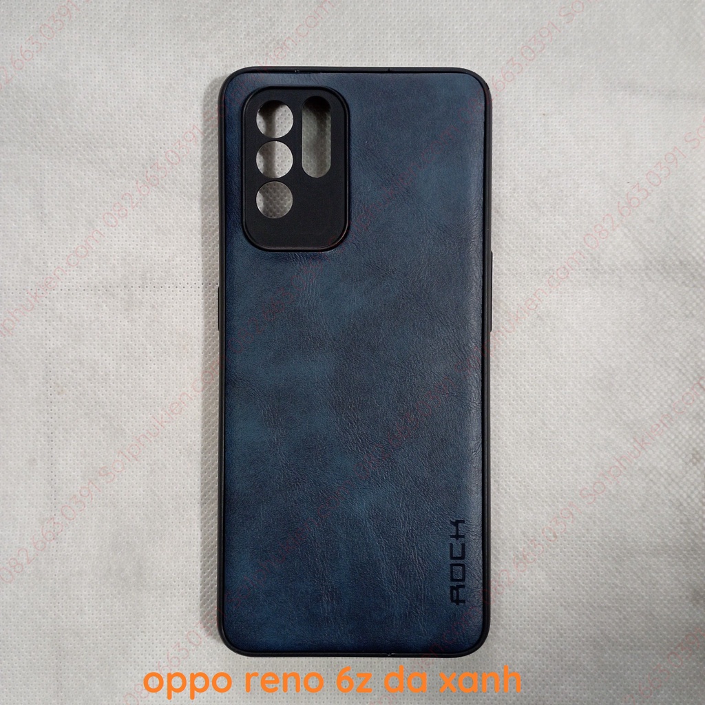 Ốp lưng Oppo Reno 6 / Reno 6z 5G da cao cấp, dẻo bền đẹp, bảo vệ camera
