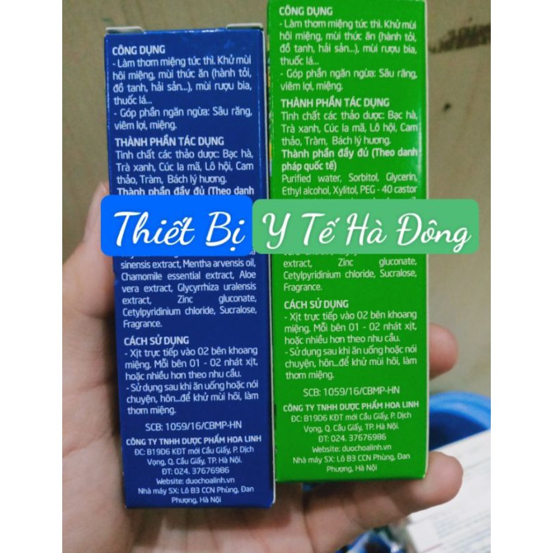 [ Cam Kết Chất Lượng ]Xịt Thơm Miệng Greelux Extra Cool Thảo Dược chai 12ml - gree lux bạc hà bình nhôm mini