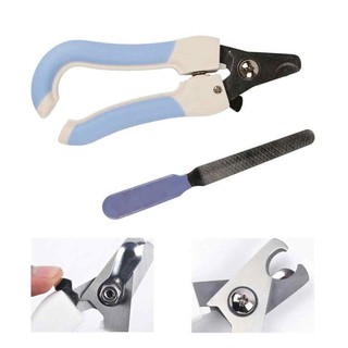 [FREESHIP]Bộ Kìm Bấm Móng, Cắt Móng Cho Chó Mèo - Cán Cong (Kèm Dũa)