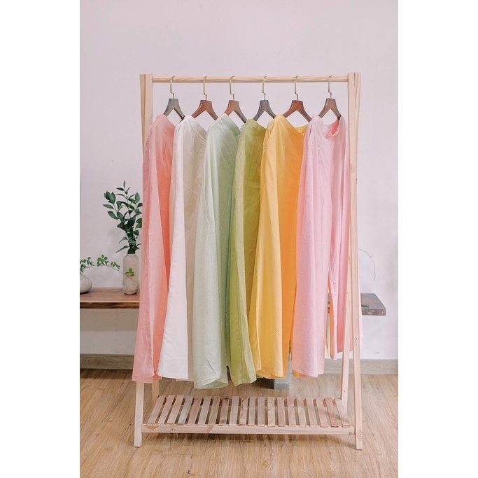 Sumire Store Quần Linen ống rộng Trúc Chi Có túi