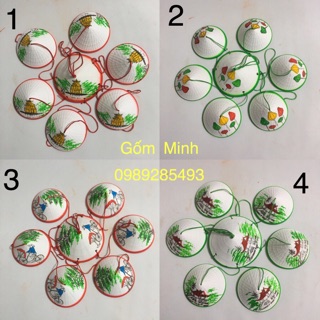 Chuông gió gốm hình nón