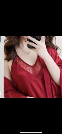 Váy ngủ chất liệu satin lụa ren hàng nhập