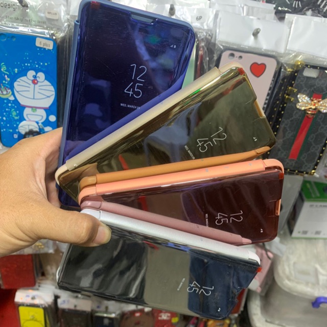 Bao da samsung S10 tráng gương