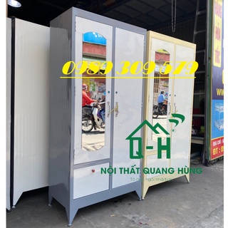 Tủ sắt 2 cánh đựng quần áo giá rẻ tại xưởng hcm