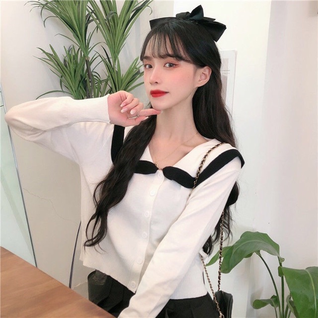 Áo len cổ thuyền siêu xinh