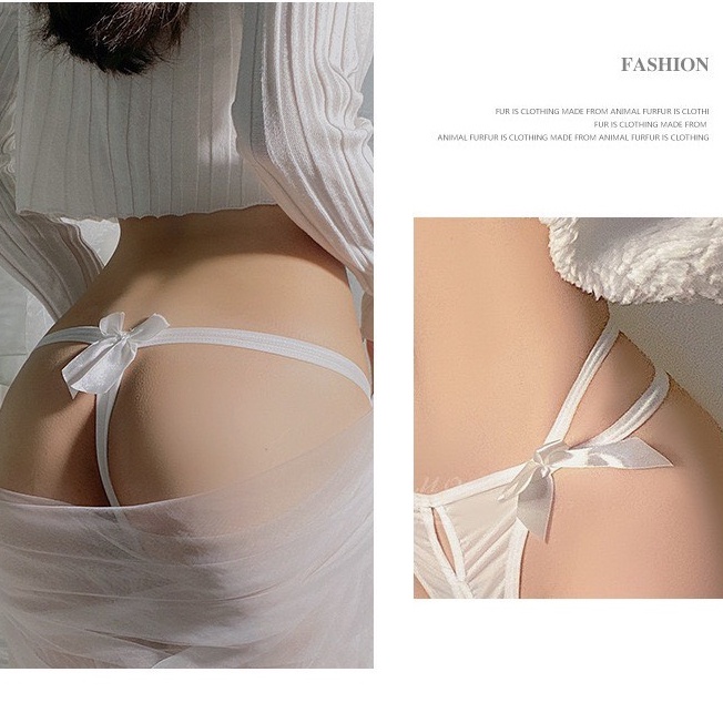 Quần Lọt Khe Nữ - Quần Lót Lọt Khe Ren sexy Cao Cấp thắt nơ gợi cảm mã C11