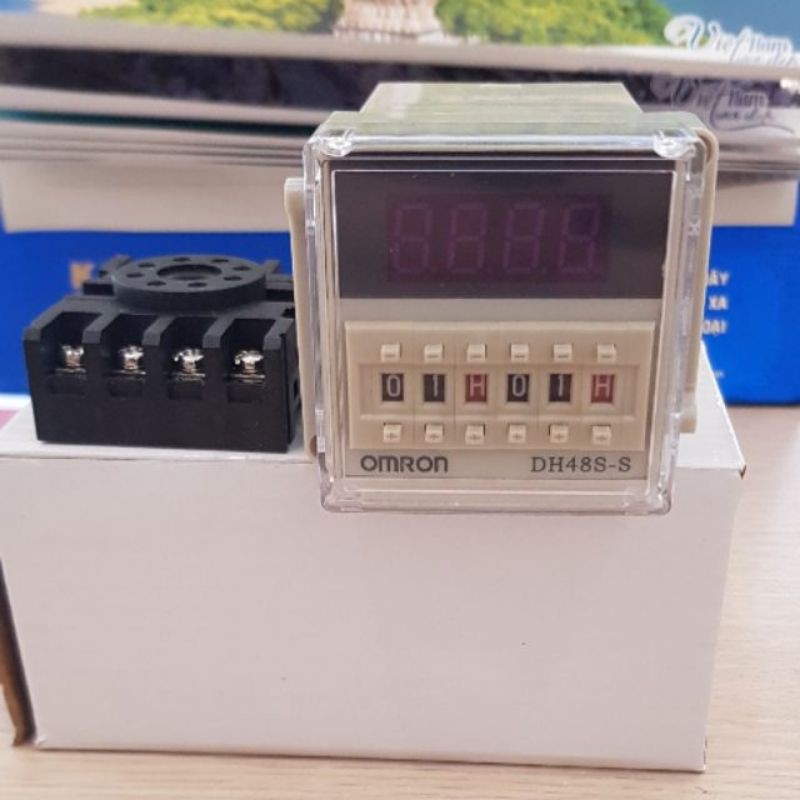 Timer dh48ss đảo chiều (gồm chân đế ) omron