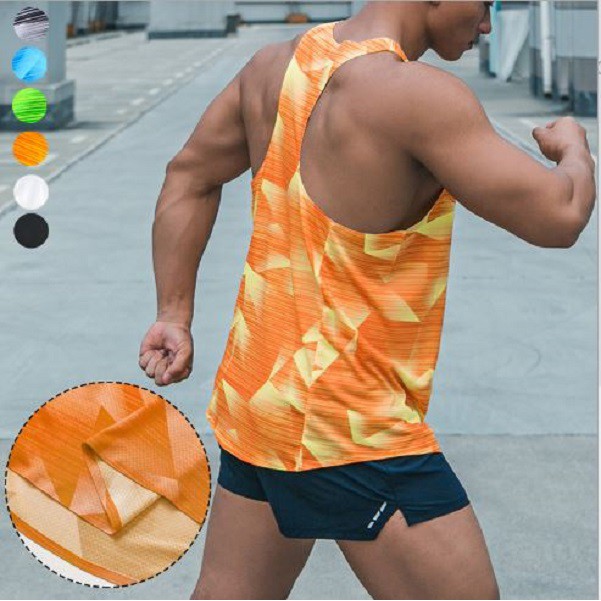 Áo chạy bộ singlet nhẹ,thoáng khí,khô nhanh