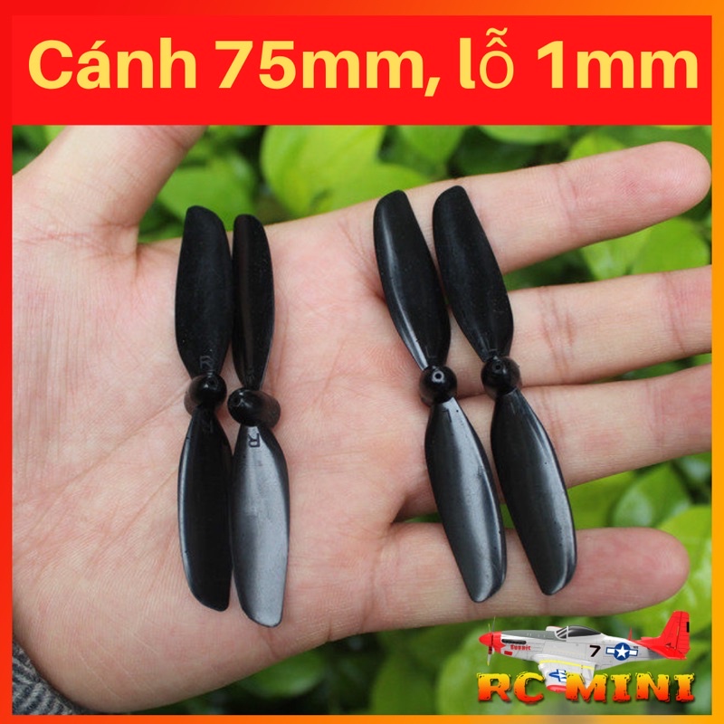 Cánh quạt 75mm cho drone, máy bay cánh bằng