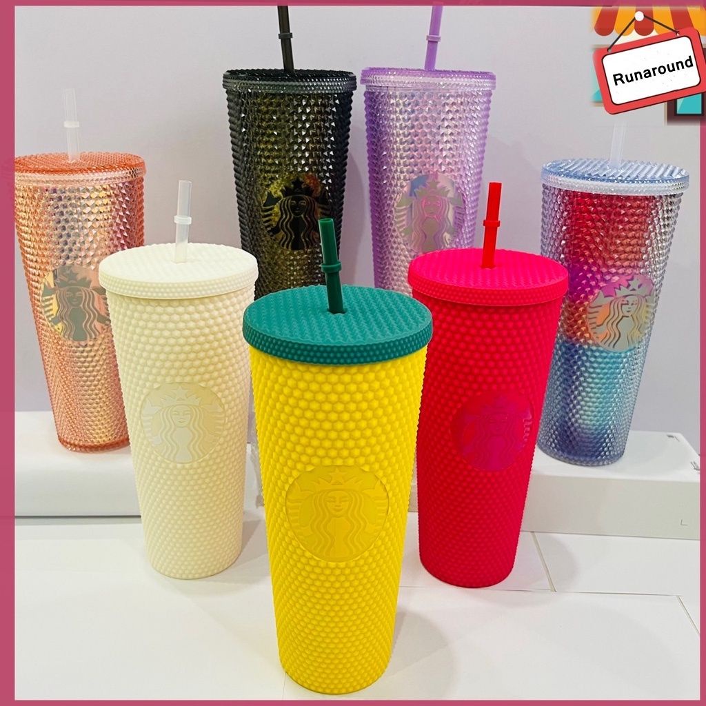 710ml / 24oz Starbucks Ngô cup Dễ Thương Cup nước chai kim cương rơm cup @ RUNA