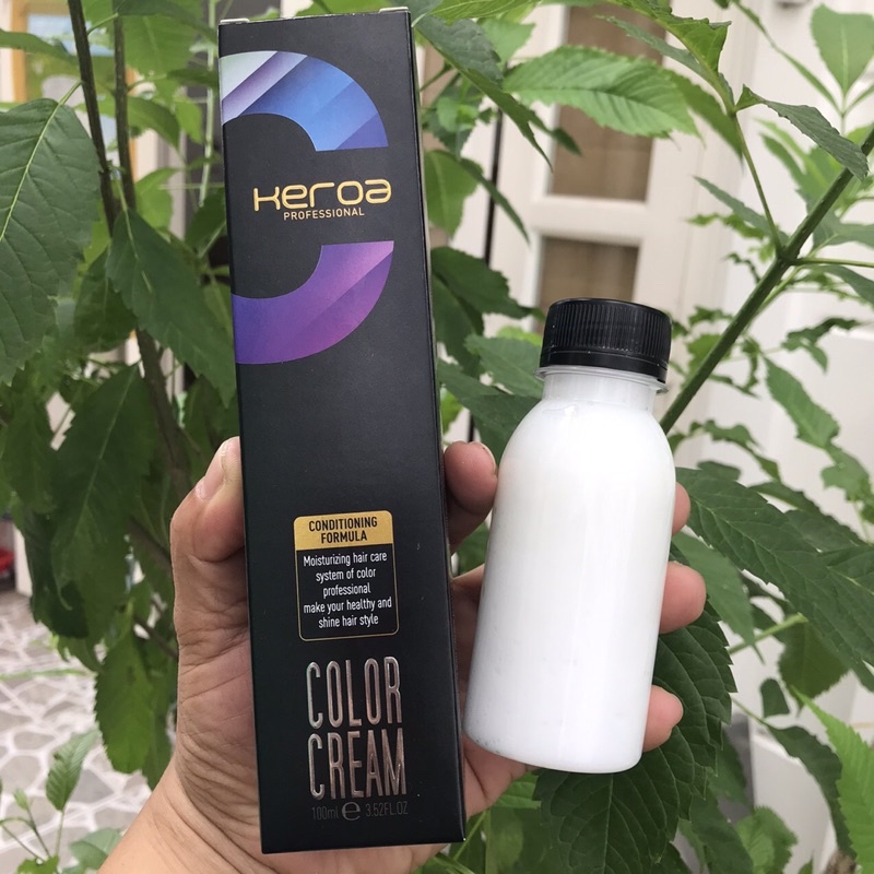 (Dear hot)Tặng kèm oxy)MÀU NHUỘM VÀNG SÁNG KEROA COLOR HAIR 100ml/100ml