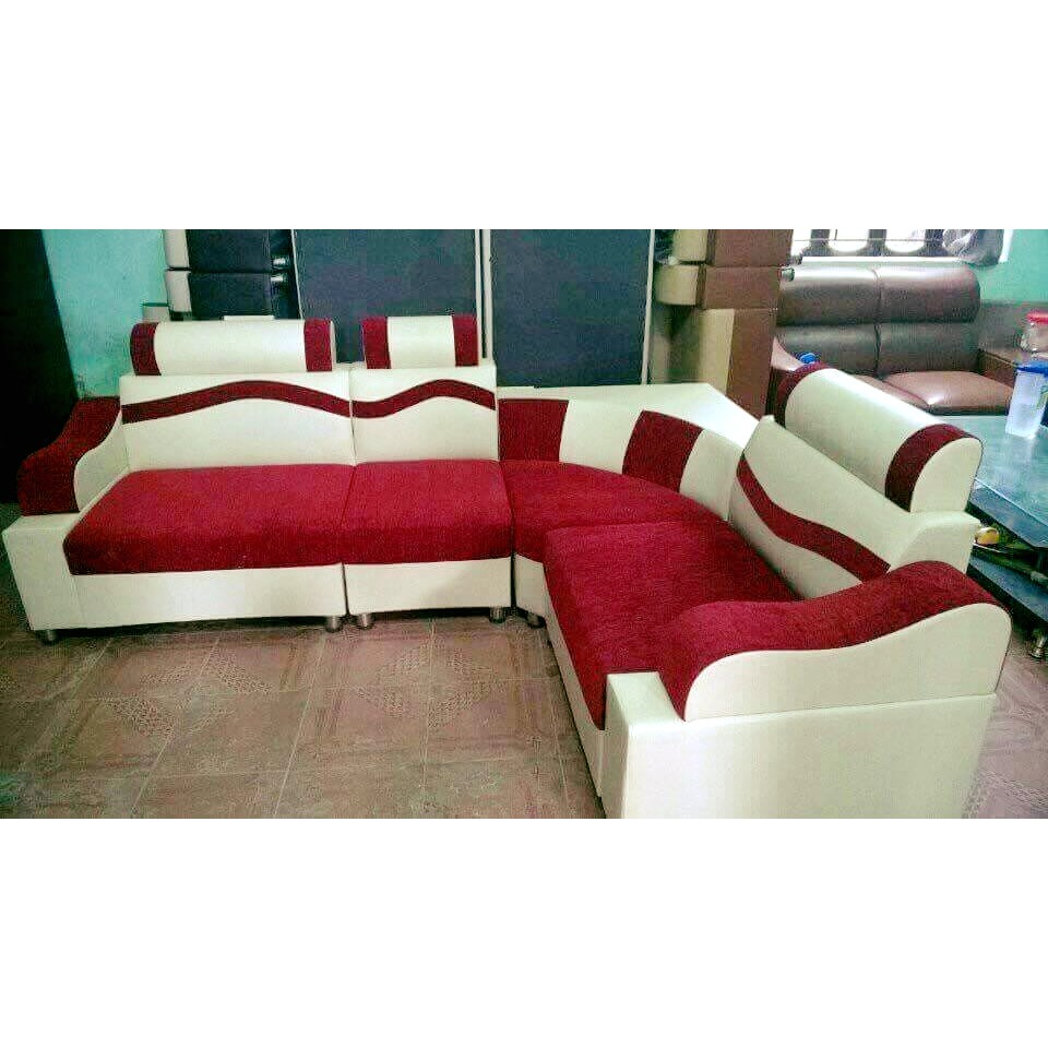 Sofa góc rẻ đẹp tặng kèm bàn + 2 đôn