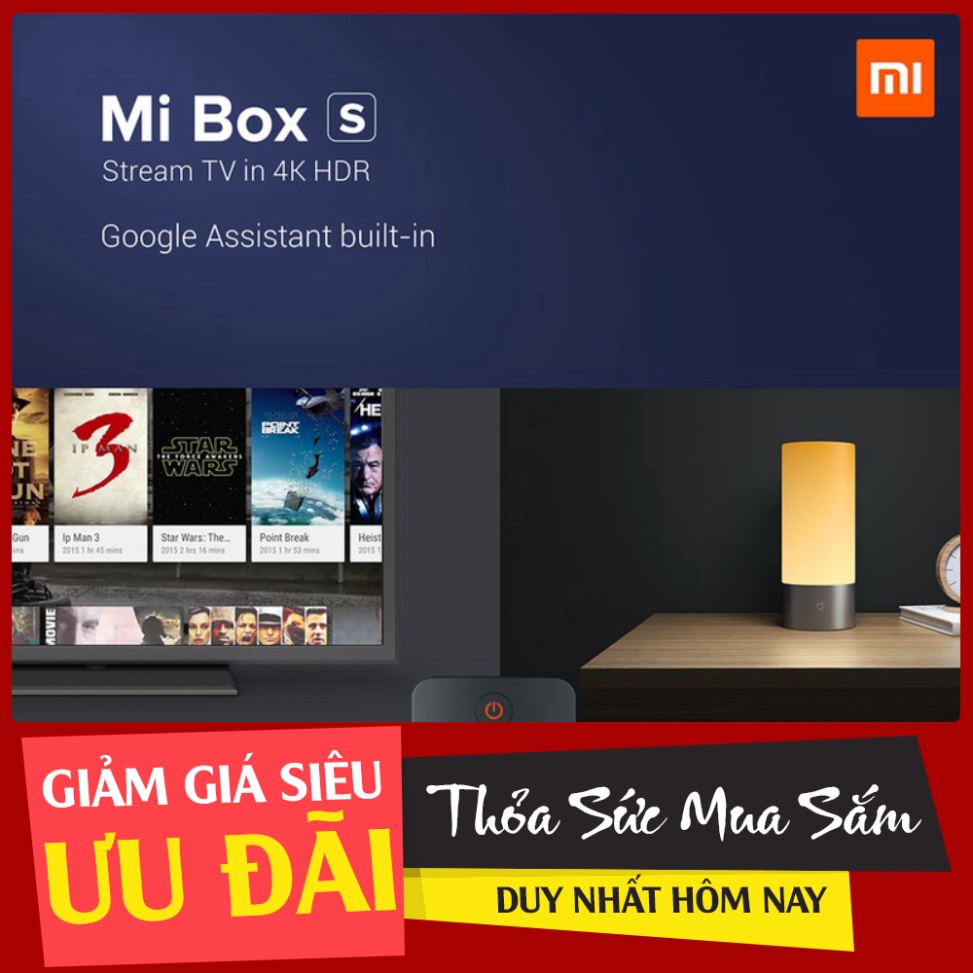 SHOP UY TÍN GIÁ RẺ [BH12T, QTế] Tivi box Xiaomi Mibox S 4K I Mi TV Stick Tiếng Việt tìm tòi tiếng nói - Hàng chính hãng