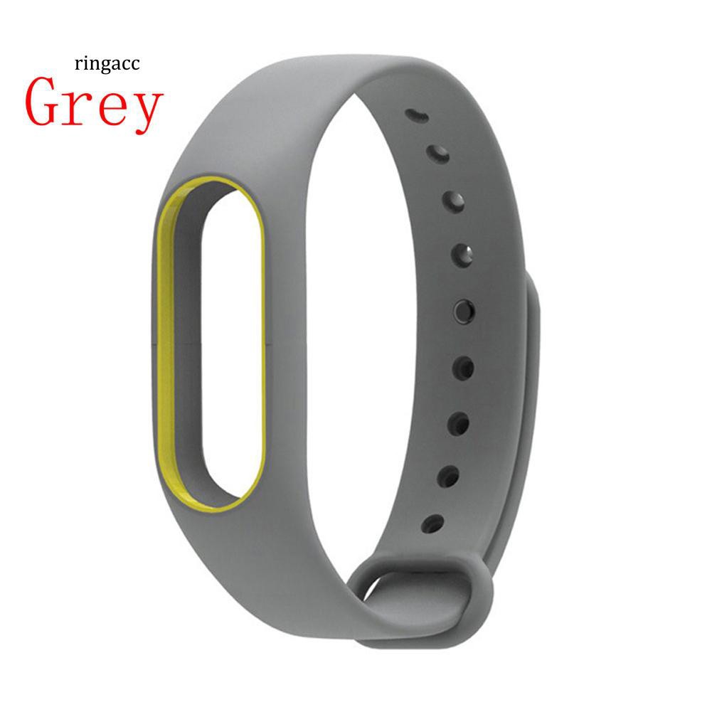 Dây đồng hồ thay thế chất liệu silicon dành cho Xiaomi Mi Band 2