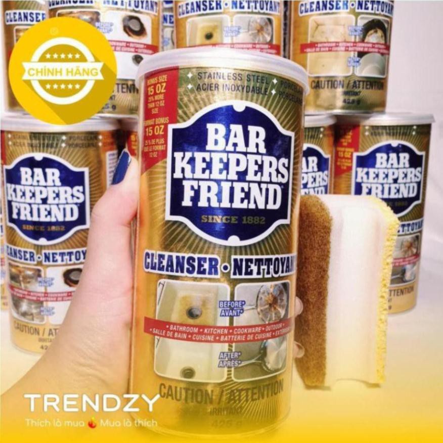 [Bar Keepers Friend] Bột làm sạch thần thánh – BKF | Làm sạch kính, xoong, nồi, vết ố, chậu inox, kính hồ cá...