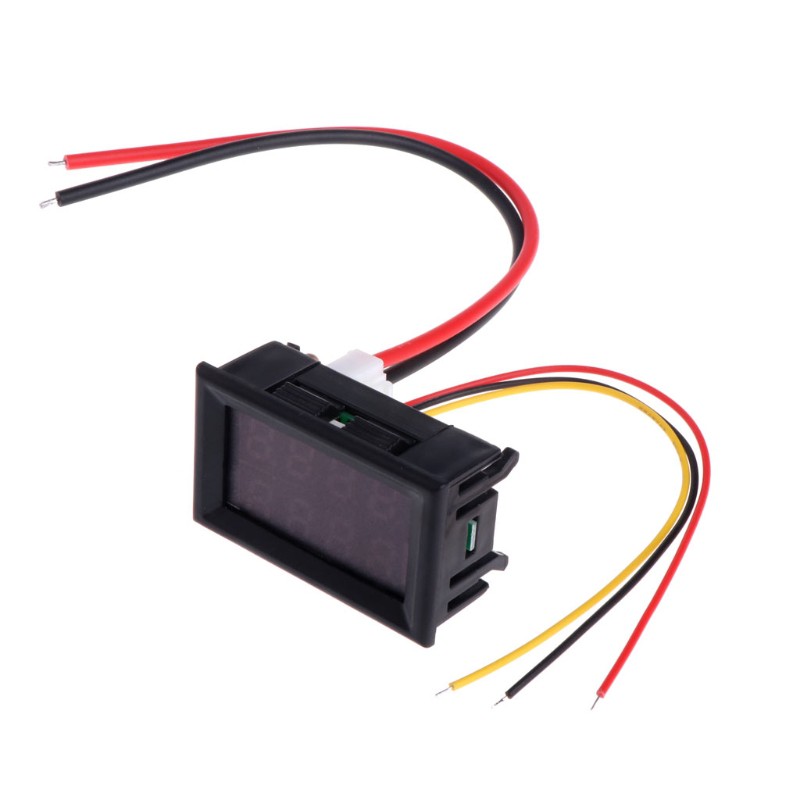 Đồng hồ vôn kế kỹ thuật số DC 4Bit 100V 10A chuyên dụng