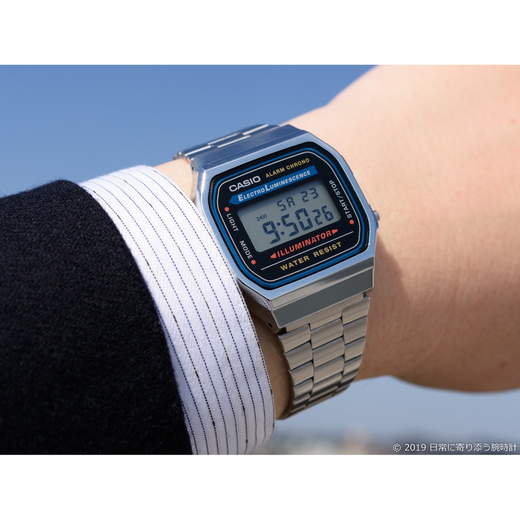 Đồng hồ Casio Nam Vintage A168WA-1 Chính Hãng