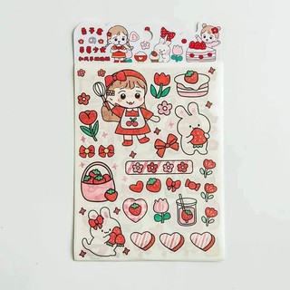 set 4 sticker dán họa tiết đáng yêu