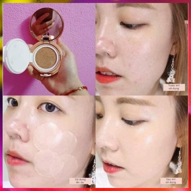 [SPA CAO CẤP]Phấn Phủ Re:Excell UV Cushion Multi Foundation Dưỡng Ẩm, Nâng Tone,Chống Nắng,Kiềm Dầu,Che Khuyết Điểm,Tốt