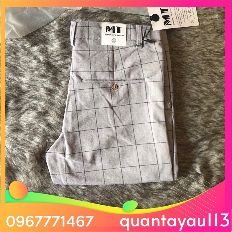 Quần tây nam, Quần Âu Nam Đẹp Kiểu Dáng Ôm Body Hàn Quốc Vải Mịn Co Dãn Chống Nhăn Không Bai Màu