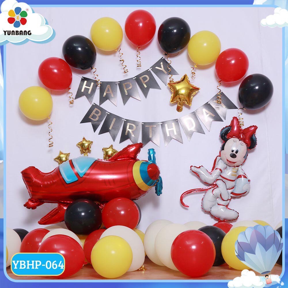 Set Bóng Trang Trí Sinh Nhật Cho Bé - MICKEY PHI HÀNH GIA