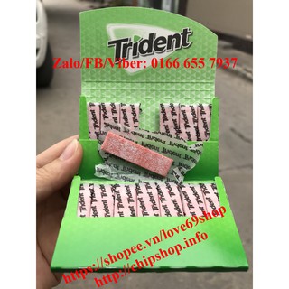 Kẹo cao Su Không Đường Trident Vị Dưa Hấu